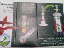 Adaptor ring  Colombo 800 gram CO2 cilinder (Nano 150en Advance set)